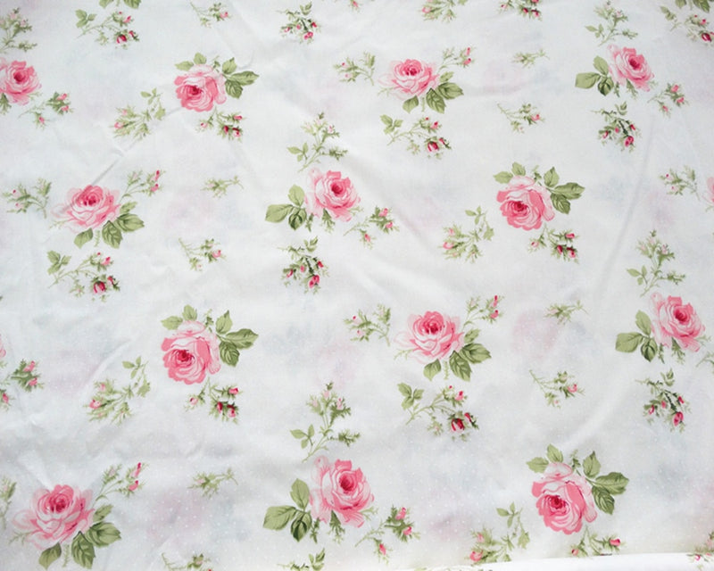 100% Cotton Twill  Fabric DIY Fabric for Baby Quilting Cloth Printed Roes for Sewing Bed Sheet Cotton Making Cloth