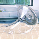 Superior 1900 ml Rotweinkaraffe mit flachem Boden, handgefertigter Weinausgießer aus Kristall, Premium-Wasserkaraffe, verdickte Wand