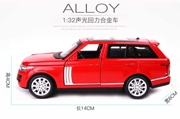 1:32 Toy Car Range Rover SUV Metal Toy Alloy Car Diecasts &amp; Toy Vehicles Car Model Miniature Scale Model Car Toys For Children