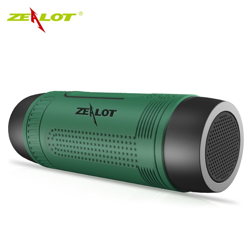 Zealot S1 Altavoz Bluetooth Altavoz para bicicleta al aire libre Altavoz inalámbrico portátil a prueba de agua Soporte para tarjeta TF + Linterna + Soporte para bicicleta