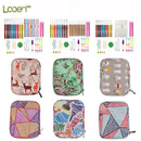 Juego de ganchos de ganchillo para manualidades con agujas para manualidades y bolsa, hilos ergonómicos de animales, agujas de tejer a ganchillo, tijeras, juego de costura, accesorios