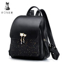 FOXER Marke Frauen Patchwork Reißverschluss Große Kapazität Rucksack Neues Design Weibliche College Taschen Teenager Mädchen Schule Umhängetasche
