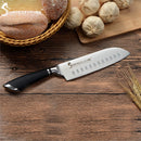Cuchillo de cocina SOWOLL, herramientas hechas a mano, cuchillo de acero inoxidable, cuchillo de cocina japonés de 7 pulgadas, cuchillo de Sushi de salmón Santoku, regalo