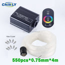 16W RGB Fiber Optic Star Light Ceiling Kit LED Lights Engine RF Touch Control 2m 3m 4m Optical Fiber Cable