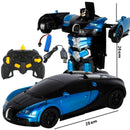 2.4Ghz Induction Transformation Robot Car 1:14 Deformation RC Car Toy led Light Electric Robot Models fightint Toys  Gifts