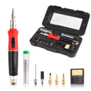 12 in 1 High Quality MT-100 Electronics DIY Tool Gas Soldering Iron Gun Blow Torch Cordless Solder Iron Pen  Butane Gas Gun Kit
