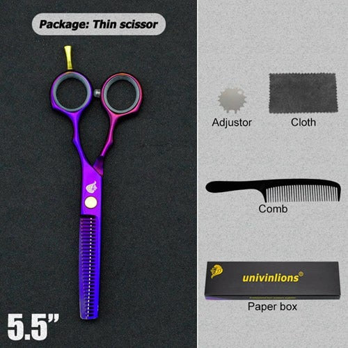 Tijeras de pelo negro de 5,5 ", tijeras de afeitar, tijeras calientes, diseños de corte de pelo, herramientas de peluquería baratas, cortadora de pelo, tijeras para niños