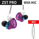 KZ ZST Bluetooth-Kopfhörer 1DD+1BA Driver Dynamic &amp; Armature in Ear Monitors Noise Isolating HiFi Music Sports Earbuds Headset