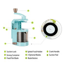 LMETJMA Spiralizer Gemüseschneider mit 4 rotierenden Klingen Mandolinenschneider Cutter Pasta Spaghetti Zucchini Nudeln Maker KC0214