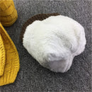 Winter Soft Fleece Knit Hat Scarf Set Kids Novelty Thickened Beanie Scarf with PU Patches