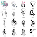 Rocooart New Arrival Tattoo Woman Taty Old School Fake Tattoo Body Art Temporary Tattoo Sticker For Female Couple Taty Sticker
