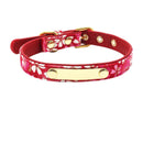 Katzenhalsband Personalisiertes ID-Halsband Reflektierendes Leder Kundenspezifische Gravur Name Telefonnummer Kostenlose Gravur Für Welpen Chihuahua 10