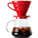 Coffee Pot ,350ml 600ml 800ml Glass Coffee Dripper, Insulated handle To Keep Your Pour Over Coffee and Fresh Drip Kettle