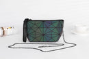 Aliwood Brands Luminous Geometric Damentaschen Kette Umhängetaschen Kupplungen Reisetaschen Make-up Holografische Messenger Bags für Frauen