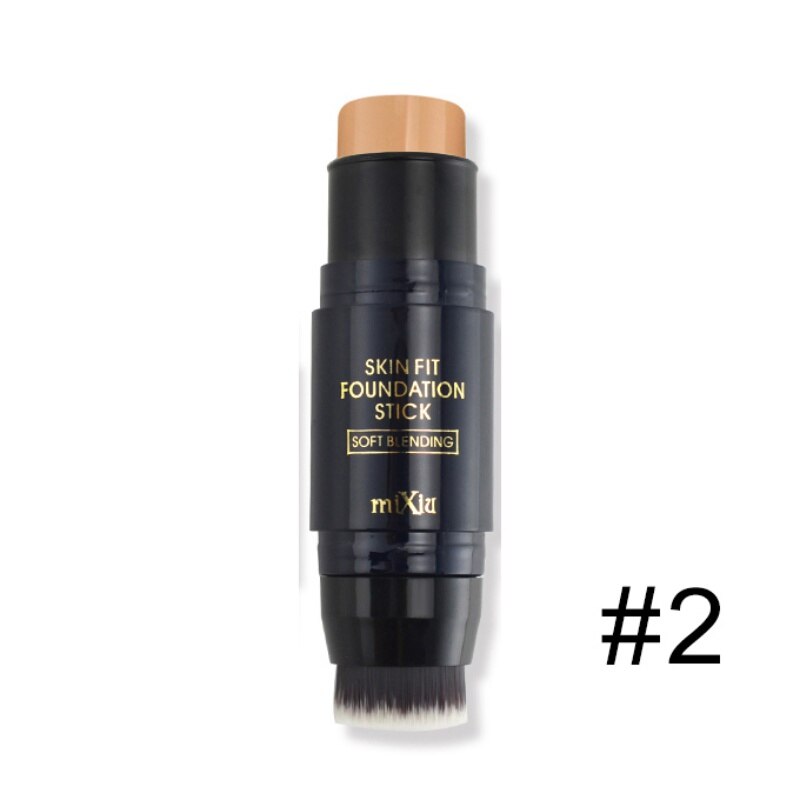 1 pieza de base de maquillaje corrector de sombras en barra con brochas de maquillaje Maquiagem paleta de contorno cobertura cremosa Control de aceite belleza