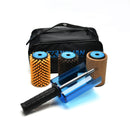 XCMAN Ski Roto Brush Kit Roto Brush Controller Griff mit allen 3 Bürsten: Nylon, Rosshaar, Messing/Kork