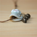 Halsbandstein-Boho-Halskettenanhänger der Münze des Miredo-Schmucksachegroßverkaufs einfachen keramischen Halskettenfrauen geben Verschiffen