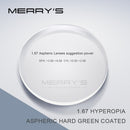 MERRYS DESIGN Männer Legierung Brillengestell Männer Quadratisch Halb Optische Ultraleicht Myopie Hyperopie Korrektionsbrille S2102