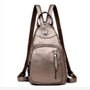 Damen Mode Rucksäcke Schulter Schultaschen für Mädchen im Teenageralter Preppy Style Sackpack PU Leder Rucksack Damen Rucksack