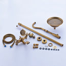 Luxury Rainfall Shower Mixer Faucet In Wall Bath Shower Set Rainfall 8" Brass Shower Head Tub Shower Mixer Tap with Handshower