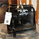 RanHuang Damen Luxus Handtaschen Mode Alligator Handtaschen Hochwertige Lackleder Schultertasche Damen Schwarz Messenger Bags