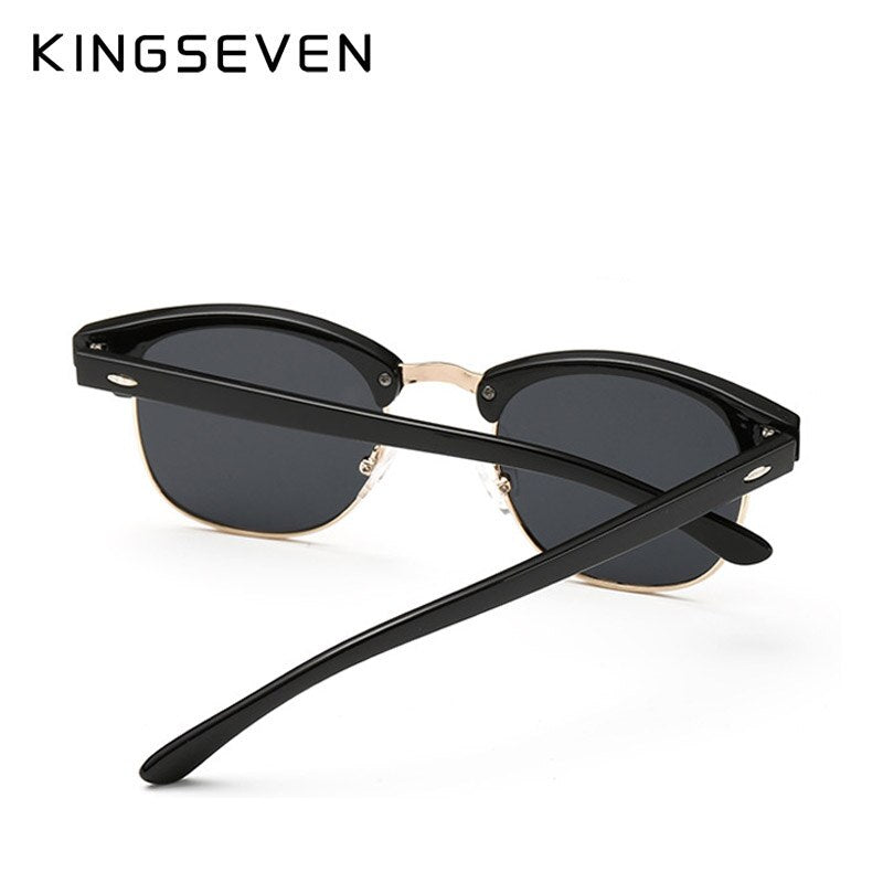 KINGSEVEN Polarized Sunglasses Women Retro Metal Frame Sun Glasses Famous Lady Brand Designer Oculos masculino lentes de sol