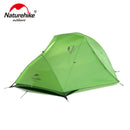 Naturehike Zelt Verbessertes Star River Campingzelt Ultraleichtes 2-Personen-4-Jahreszeiten-20D-Silikonzelt mit kostenloser Matte NH17T012-T