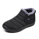 Herrenstiefel Winter Plus Size Herrenschuhe Warme Pelz Schneestiefel Plüschinnenschuhe Schwarze Winterstiefel für Herren Wasserdichte Herrenschuhe
