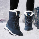 Damenstiefel Wasserdichte Winterschuhe Damen Schneestiefel Plattform Warmhalten Knöchel Winterstiefel Mit Dicken Pelzabsätzen Botas Mujer 2019