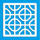 12-teilige 29 x 29 cm hängende Paravents Wohnzimmer Teile von Paneelen Trennwand Kunst DIY Dekoration weißes Holz Kunststoffgarn