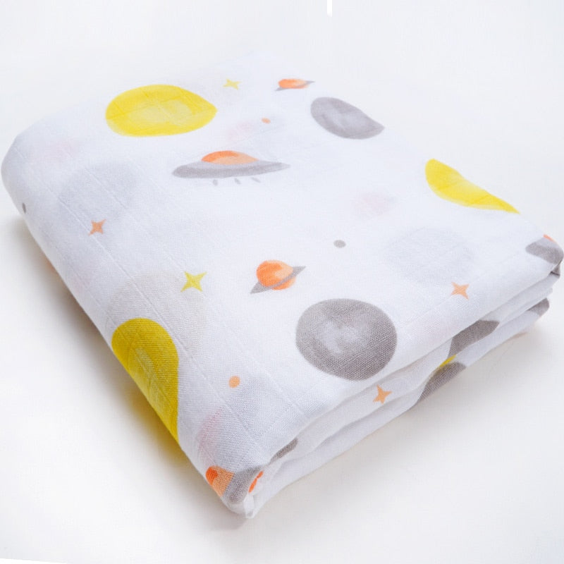 Muslinlife Cotton Bamboo Baby Receiving Blanket Soft Newborn Baby Blanket Bath Towel Infant Muslin Swaddle Wrap Baby Accessories