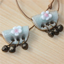 Halsbandstein-Boho-Halskettenanhänger der Münze des Miredo-Schmucksachegroßverkaufs einfachen keramischen Halskettenfrauen geben Verschiffen