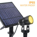 T-SUNRISE LED-Solargartenleuchte IP65 Wasserdichte Solarlampe im Freien Landschaftslampe für Gartenrasen im Freien