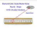 Specifications of  diamond standard cz master and D To M white Color round shape with laser Cubic Zirconia stone Tester Tools