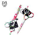 Professional Hair Scissors Set 5.5 inch Flowers Hair Thinning and Cutting Scissors Hairdressing Barber Salon Tesoura