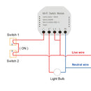 Tuya smart WiFi switch module turn your old switch into smart , compatible with alexa , google home ,IFTTT , timer switch module