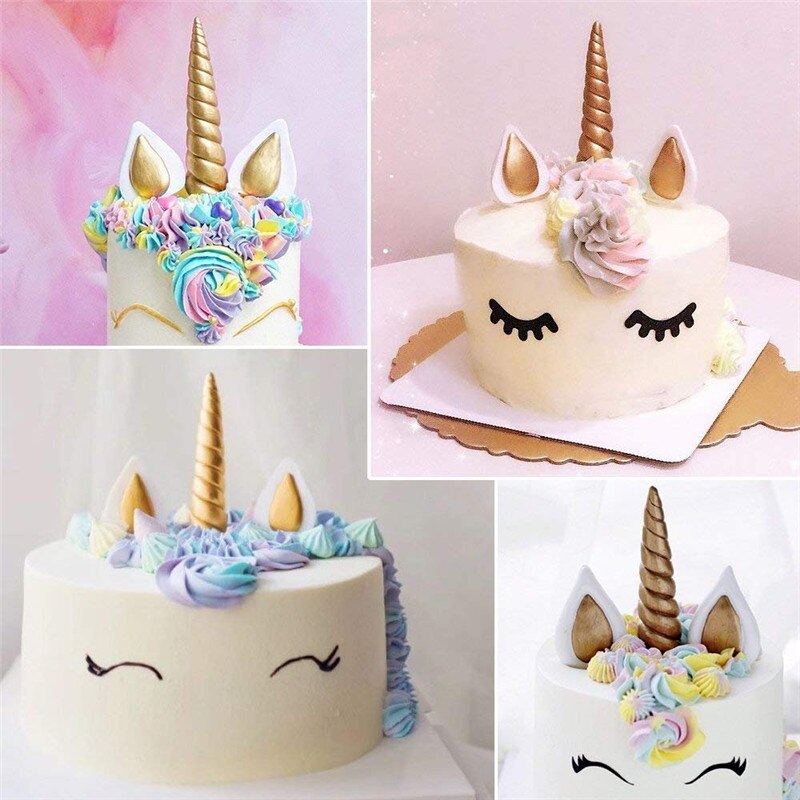 5PCS/Set Unicorn Mold Silicone Mold Fondant Mold Cake Decorating Tools Unicornio Mould Fondant Chocolate Candy Gumpaste Molds