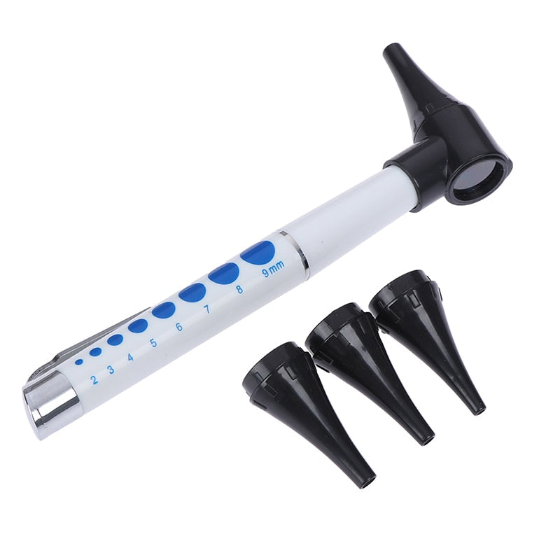 Otoscope Penlight Ear Cleaner Diagnostic Earpicks Flashlight / Magnifying Glass Len / 4 Glimpse LED Lamp Health Ear Care Tool