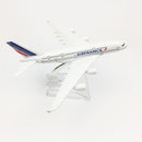 Kostenloser Versand Air France Flugzeugmodell Airbus A380 Flugzeug 16CM Metalllegierung Druckguss 1:400 Flugzeugmodell Spielzeug für Kinder