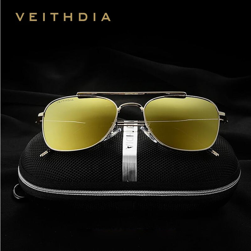 VEITHDIA Brand Designer Men Sunglasses Fashion Luxury Vintage Women Sun Glasses Polarized UV400 Eyewear For Male Female 3820