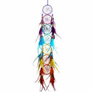 H&amp;D Chakra Dream Catcher Chandelier Prism Suncatcher Rainbow Maker Feather Home Wall Hanging Fengshui Dreamcatcher Decor Pendant