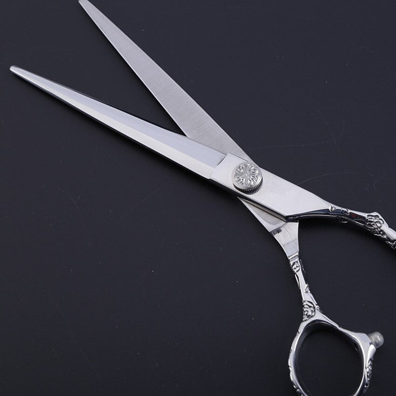 Customize professional JP 440c steel 7'' & 6'' Plum handle cut hair scissors barber cutting make up shears hairdressing scissors