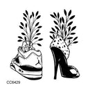 Rocooart New Arrival Tattoo Woman Taty Old School Fake Tattoo Body Art Temporary Tattoo Sticker For Female Couple Taty Sticker