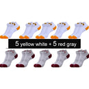 10 Pairs New Spring Summer Cotton Socks Boat Mesh Breathable Men&