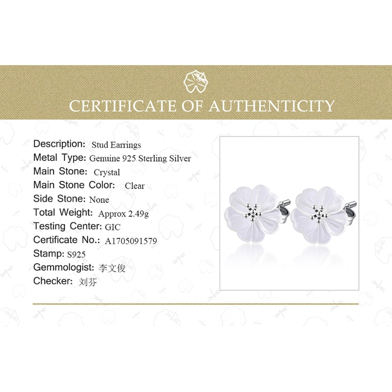 Lotus Fun Real 925 Pendientes de plata esterlina Gemas de cristal natural Joyería fina Flor en la lluvia Pendientes de botón para mujeres Brincos