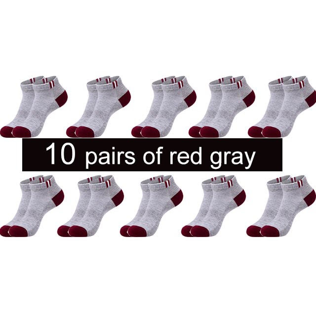 10 Pairs New Spring Summer Cotton Socks Boat Mesh Breathable Men&