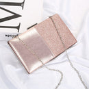 Damen Pailletten Abendtaschen Rosa Kupplung Geldbörse und Handtasche Patchwork Design Leder Damen Tasche Hochzeit Umhängetasche ZD1178