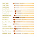 Jessup brushes 15pcs Bamboo makeup Brushes Delicate eye brochas maquillaje Professional Concealer Eyeshadow Eyeliner Beauty T137