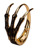 Skeleton hand claw bangle bracelet for women antique silver gold color FT43 wholesale dropship mothers day gifts for women mom