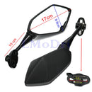 Espejos de motocicleta LMoDri, espejo retrovisor de bicicleta deportiva de carreras para Honda CBR F4 F4i/RC51/ RVT1000 DD250E/300/350 HYOSUNG GT Carbon